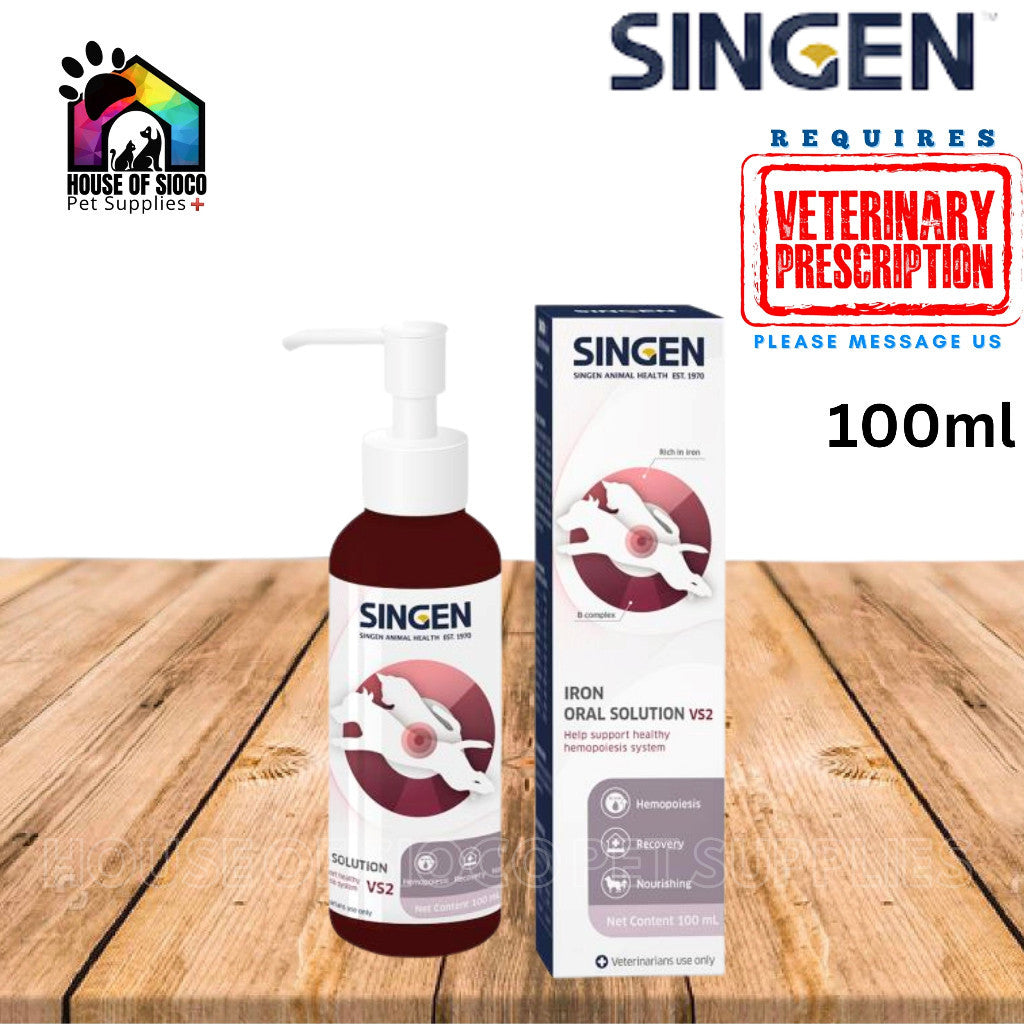 Singen Iron Oral Solution For Cats & Dogs 100ml (PRESCRIPTION REQUIRED)