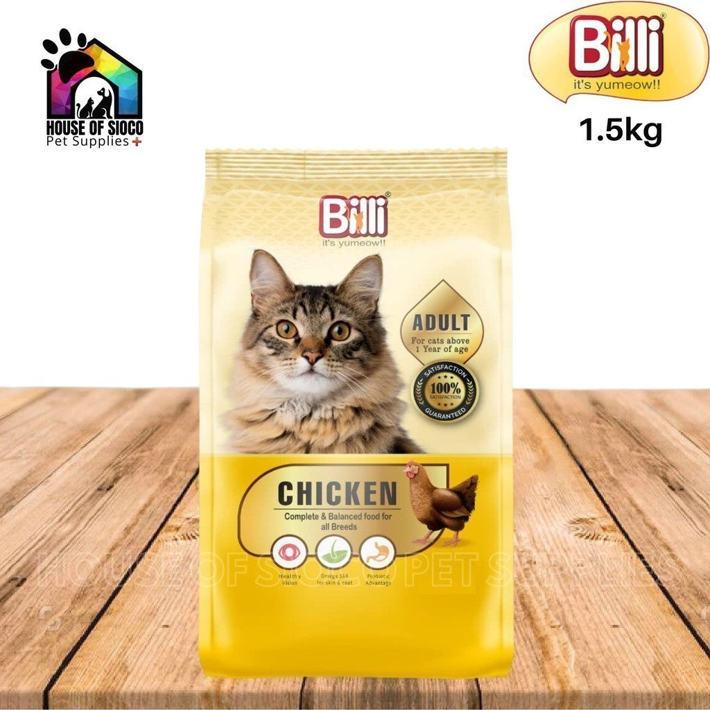 Billi Dry Cat Food For Adult & Kitten 1.5kg