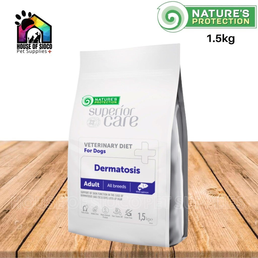 Nature's Protection Superior Care Veterinary Diet For Dogs Dermatosis Dry Dog Food 1.5kg