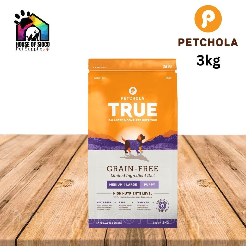 Petchola True Grain-Free Medium-Large Dry Dog Food 3kg