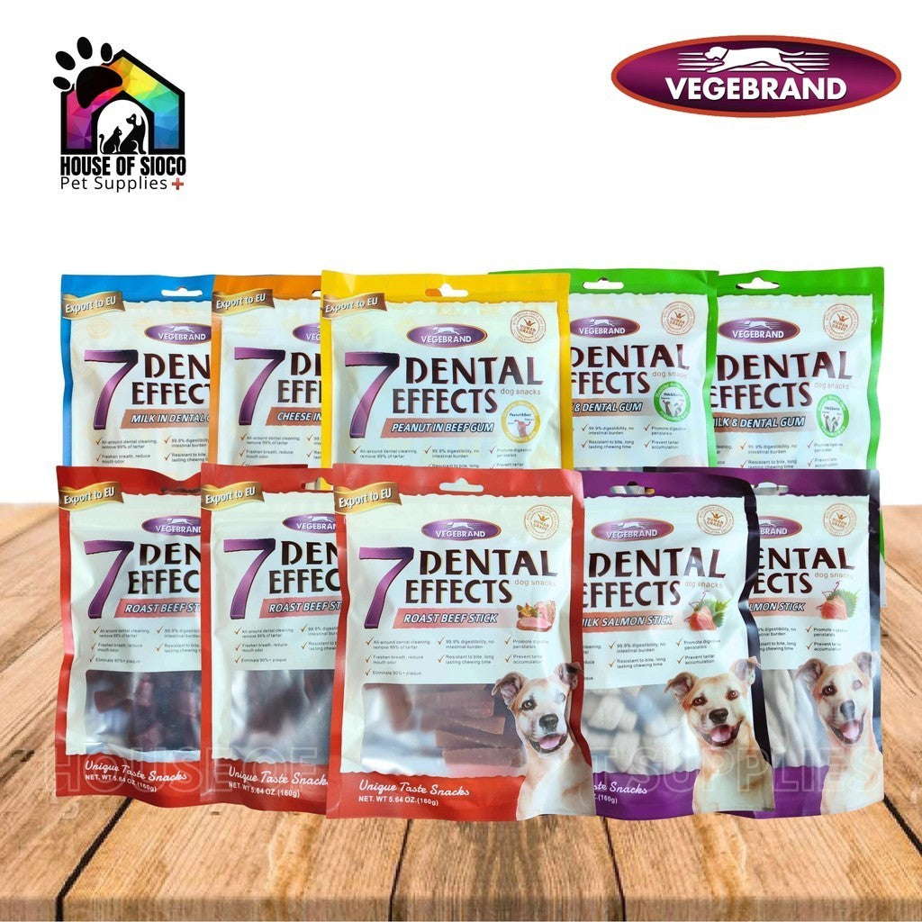 Vegebrand 7 Dental Effects Dog Snacks 160g