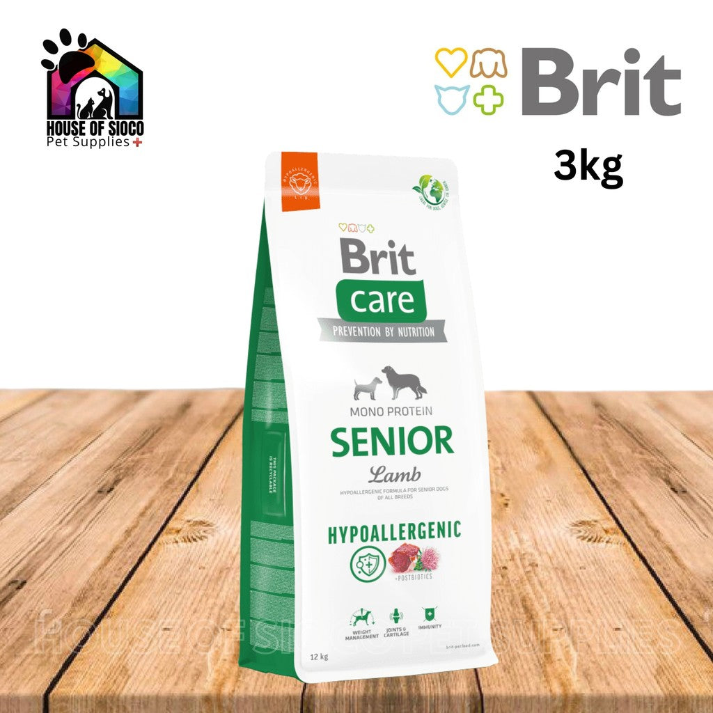 Brit Care Hypoallergenic Senior Dry Dog Food 3kg
