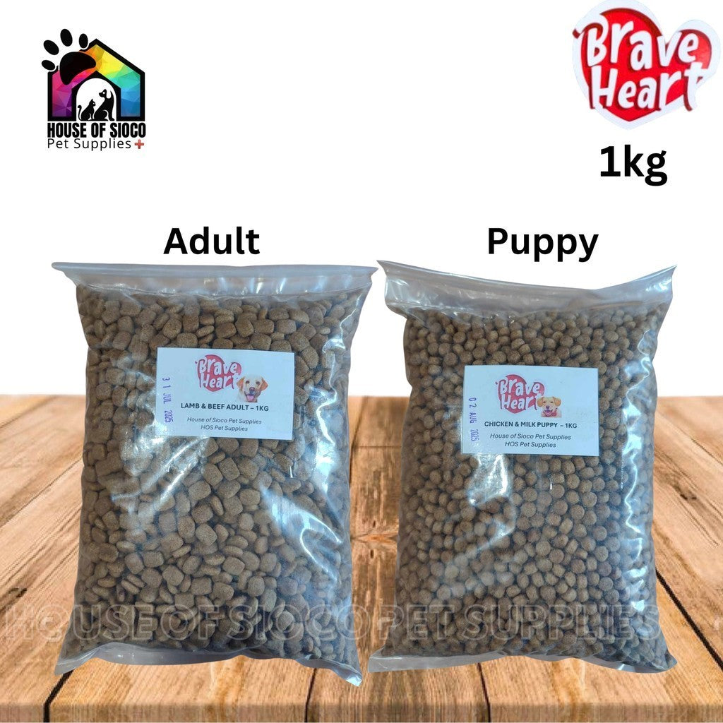 Brave Heart Adult & Puppy Dry Dog Food 1kg