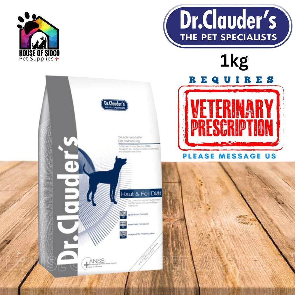 Dr. Clauder's Fur and Skin Diet (FSD) Dry Dog Food 1kg (PRESCRIPTION REQUIRED)