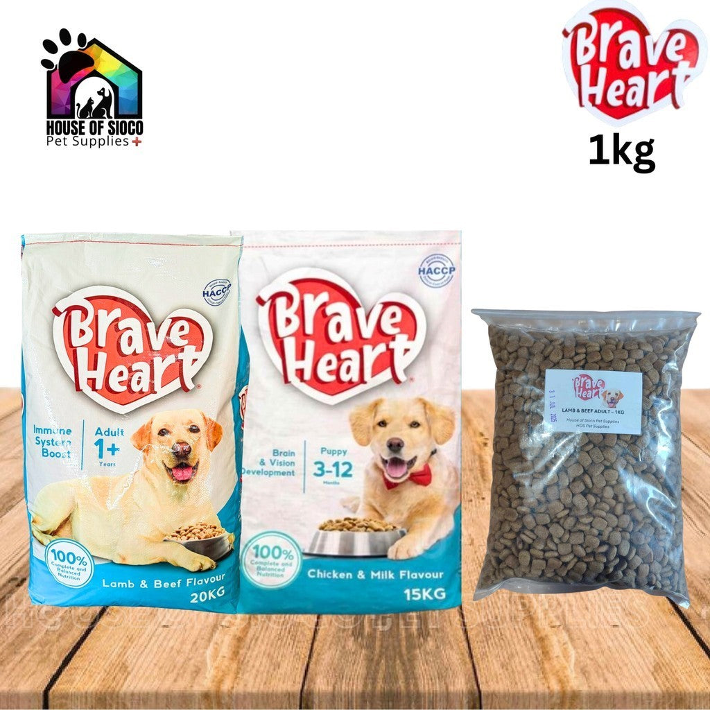Brave Heart Adult & Puppy Dry Dog Food 1kg