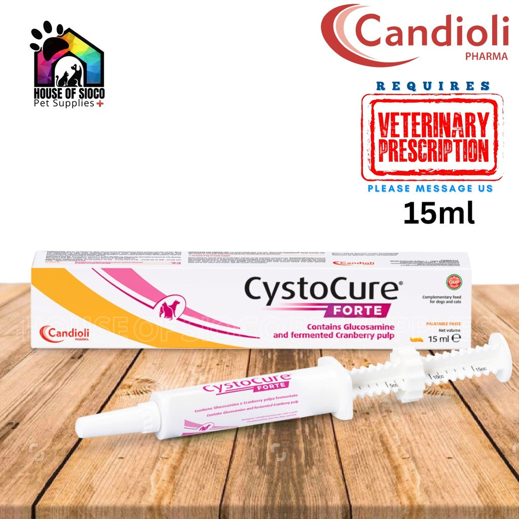 Candioli CystoCure Forte Paste For Pets 15ml (PRESCRIPTION REQUIRED)