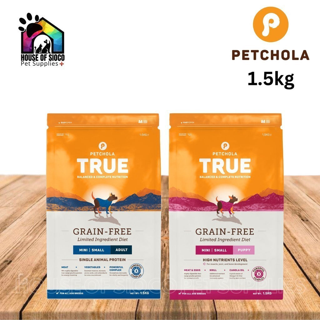 Petchola True Grain-Free Mini-Small Dry Dog Food 1.5kg