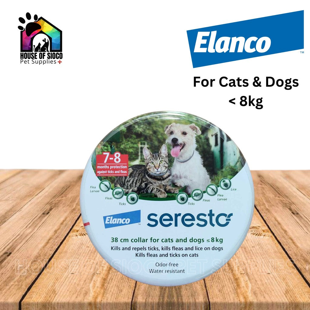Seresto Flea and Tick Collar For Cats & Dogs <8kg
