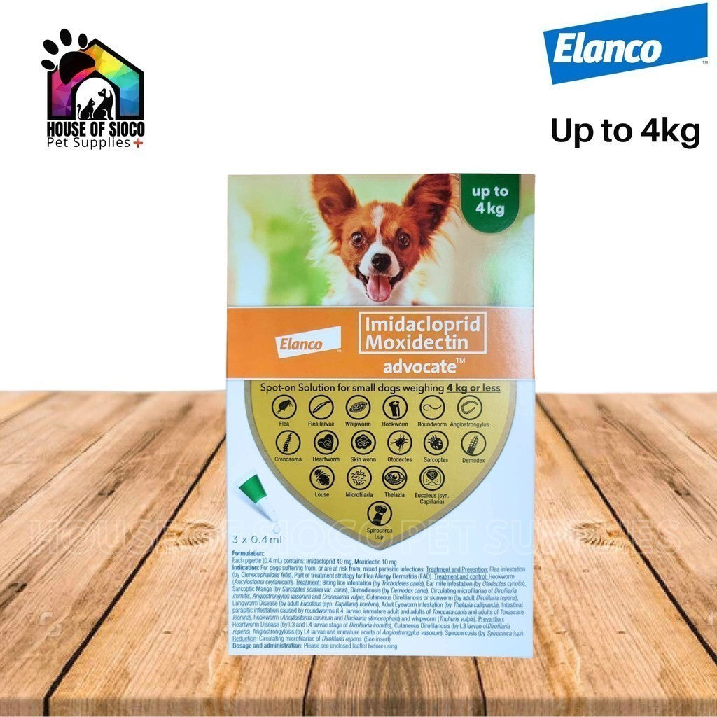 Advocate Spot-on Solution For Dogs Up To 4Kg