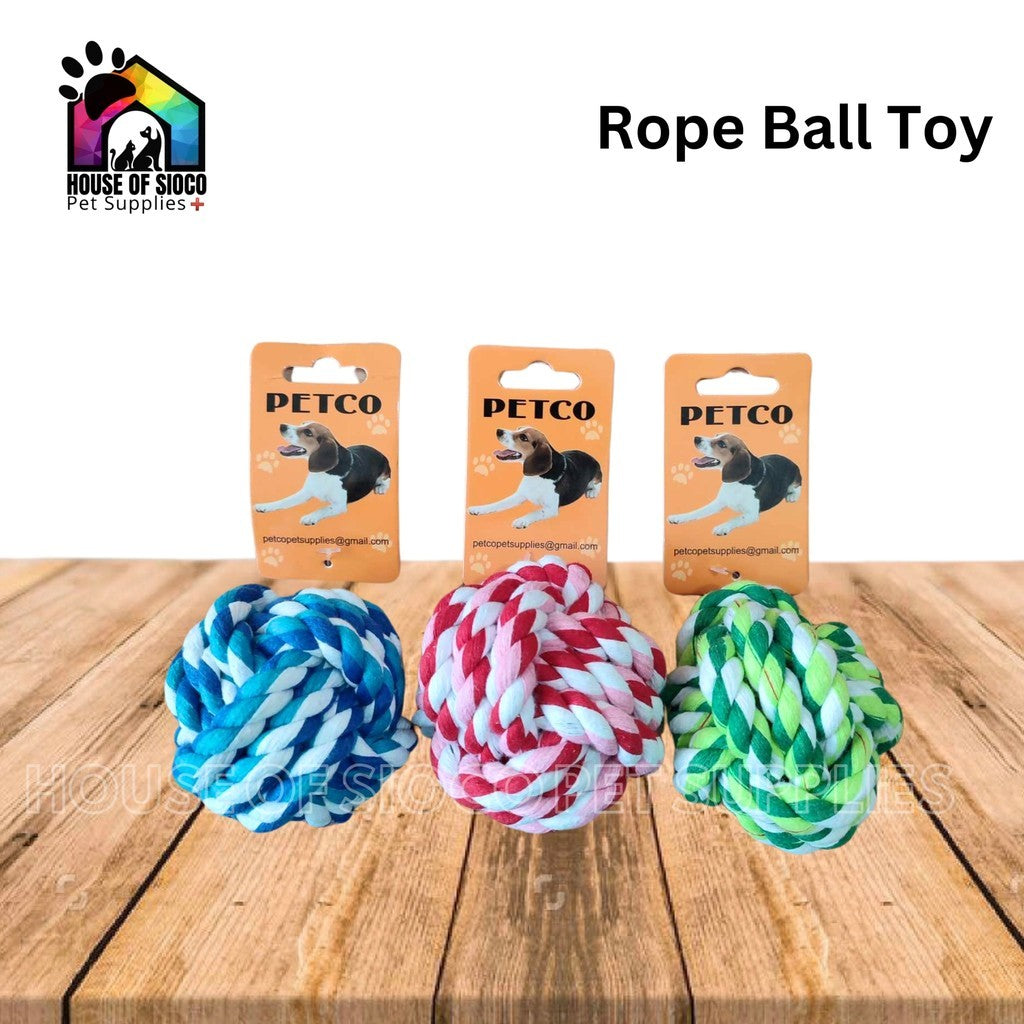 Petco Rope Ball Toy (Random Color)