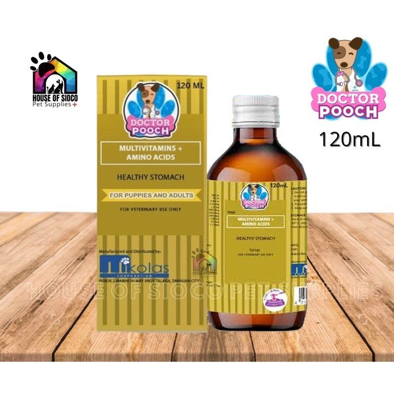 Doctor Pooch Healthy Stomach Multivitamins For Pets 60ml-120ml