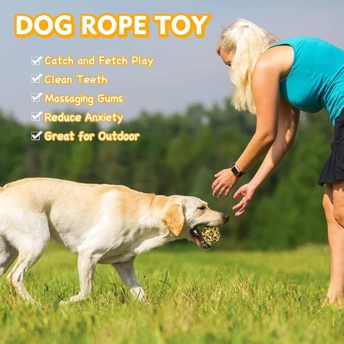 Petco Rope Ball Toy (Random Color)