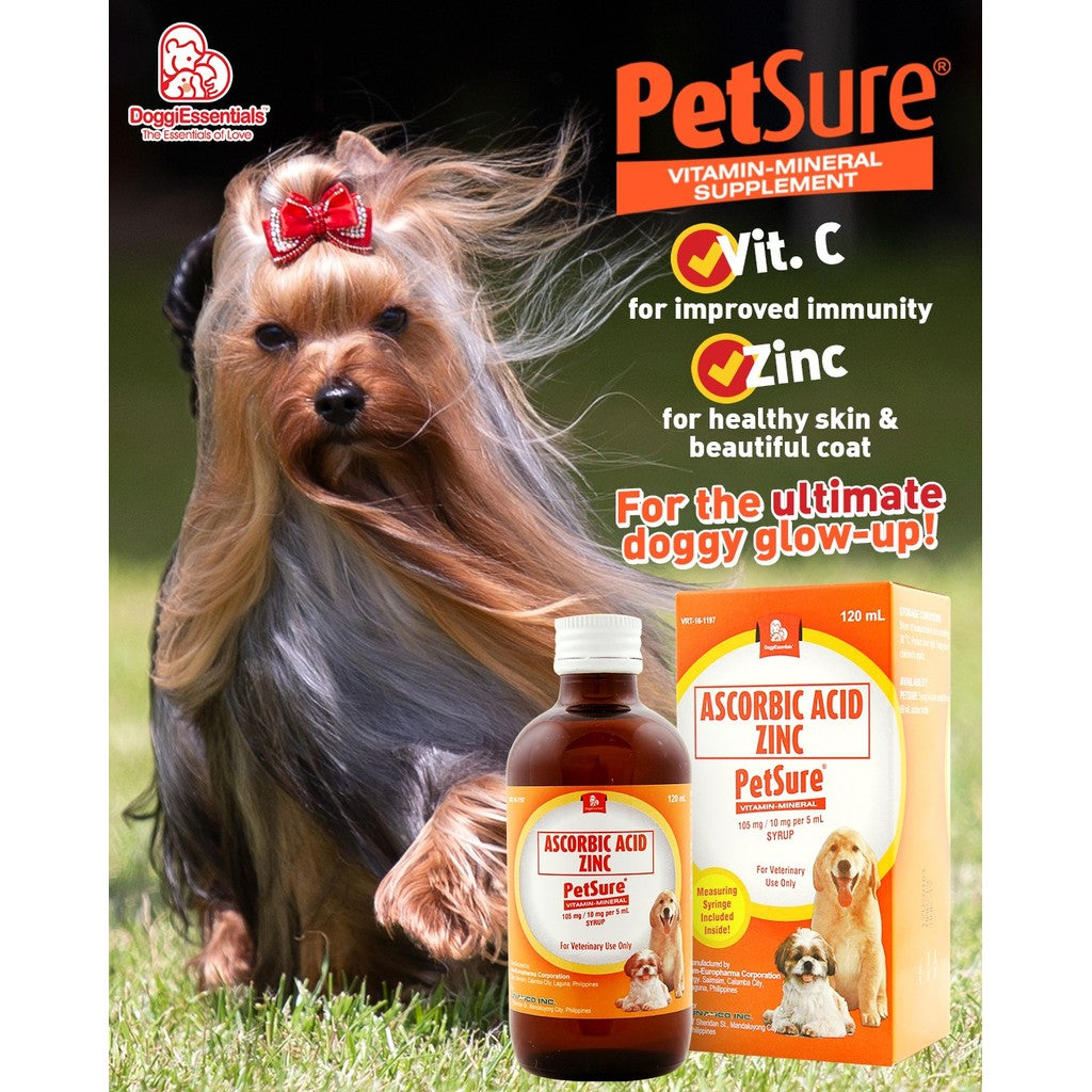 PetSure Ascorbic Acid + Zinc 60-120ml