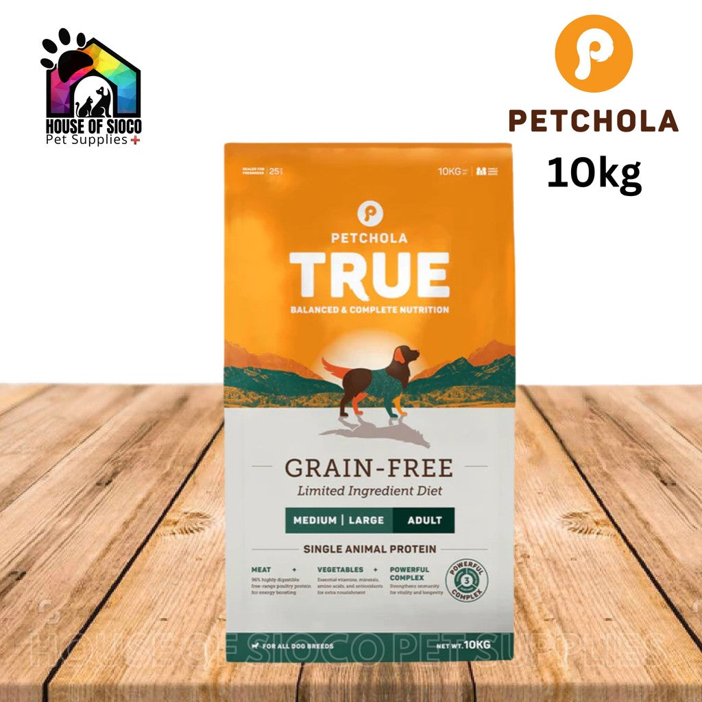 Petchola True Grain-Free Adult Medium-Large Dry Dog Food 10kg