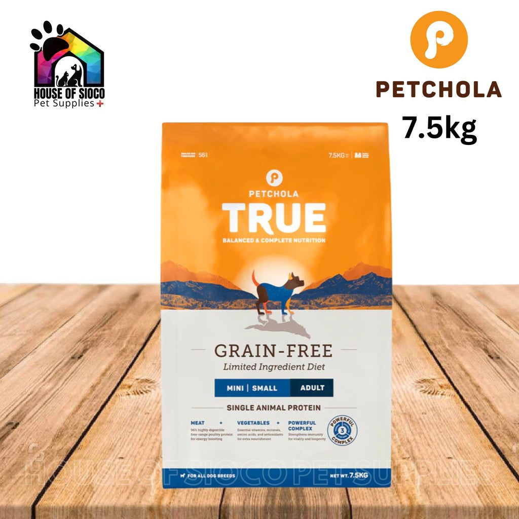 Petchola True Grain-Free Adult Mini-Small Dry Dog Food 7.5kg