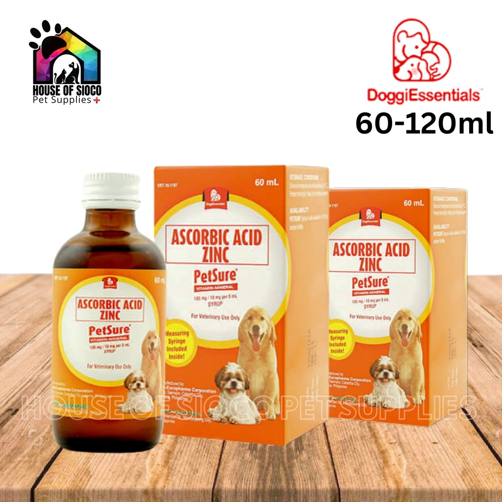 PetSure Ascorbic Acid + Zinc 60-120ml