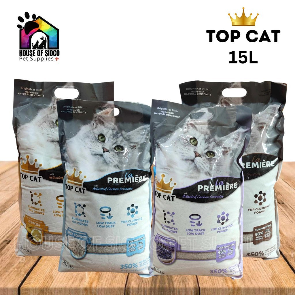 Top Cat La Premiere Cat Litter 15L