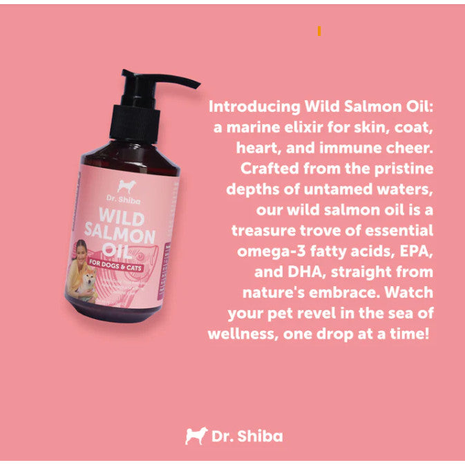 Dr. Shiba Wild Salmon Oil For Dogs & Cats 200ml