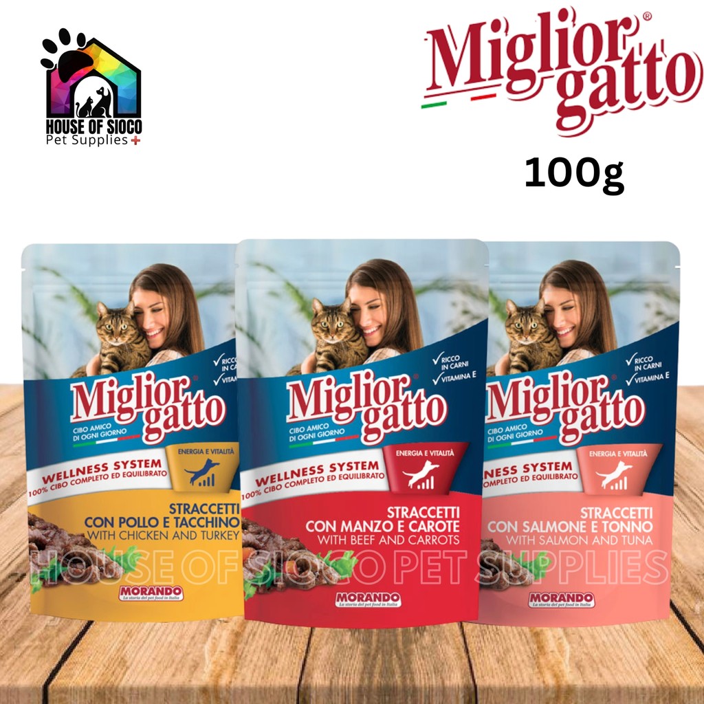 Miglior Gatto Straccetti (Strips) Wet Cat Food 100g