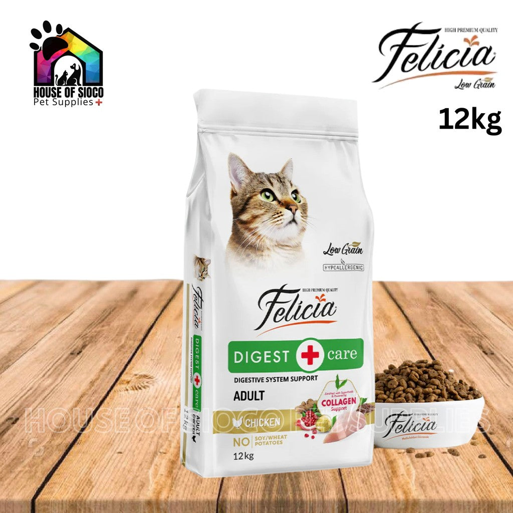 Felicia Hypoallergenic Low Grain Cat Dry Food 12kg