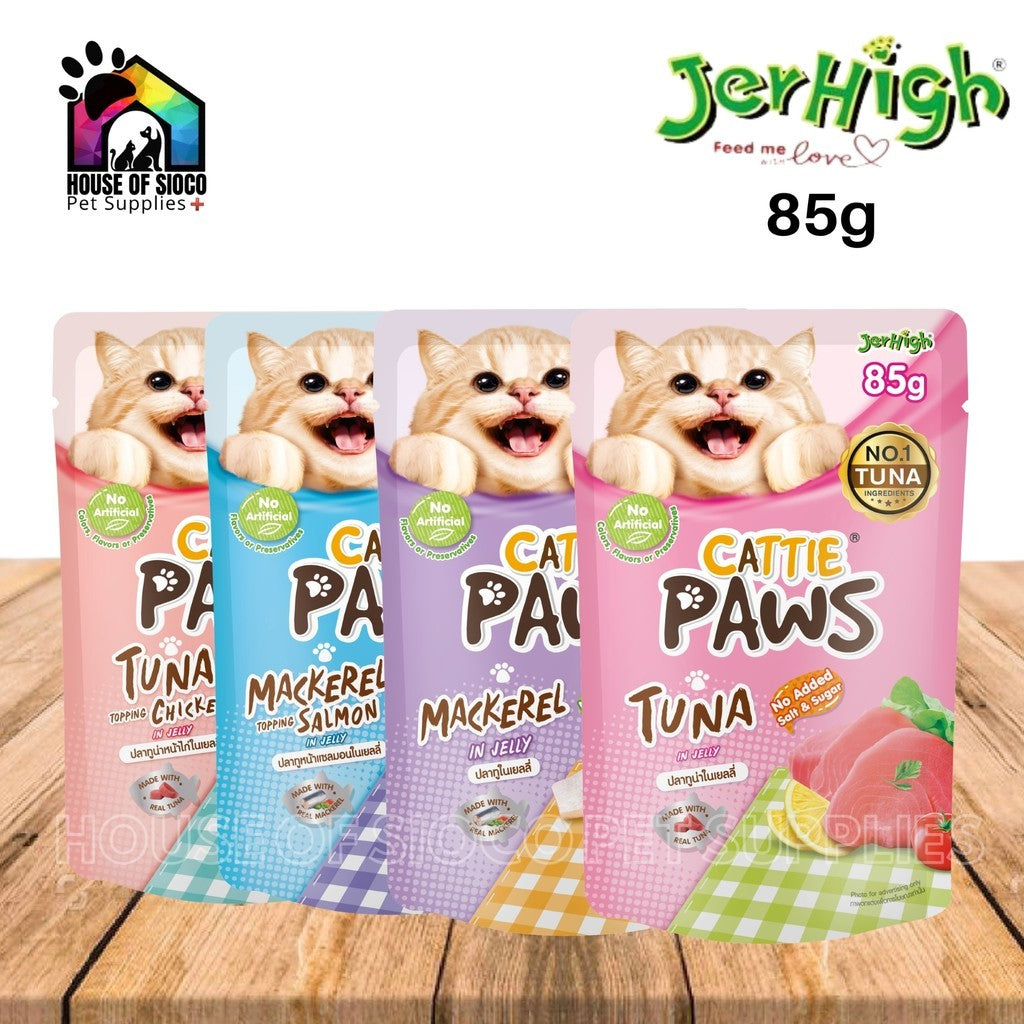 Jerhigh Cattie Paws Wet Cat Food 85g