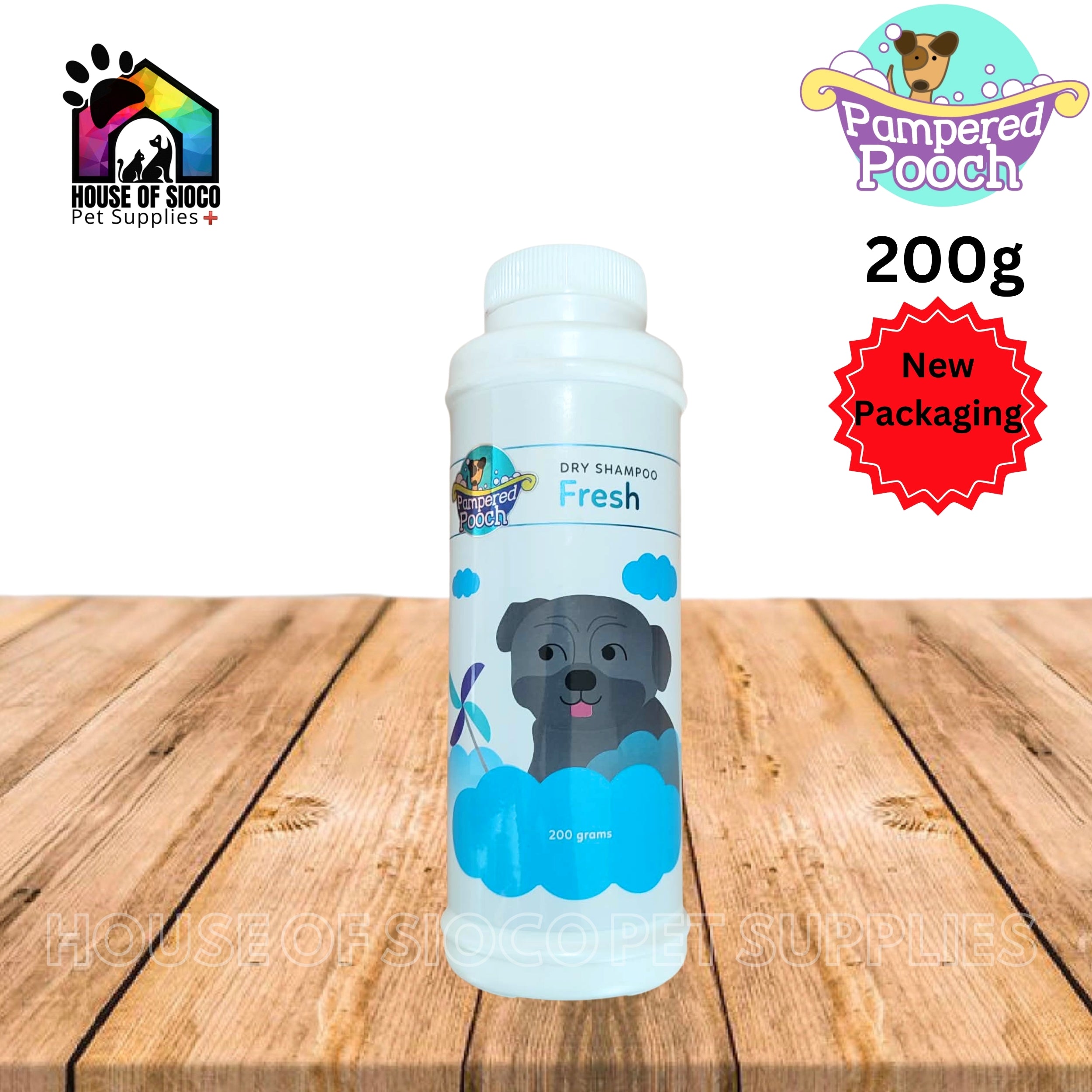 Pampered Pooch Dry Shampoo For Pets 200g